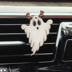 Halloween Ghost Car Diffuser Vent Clip - Cute Interior Decor for Women (3 Pcs)