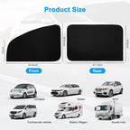 Ovege Car Window Shades Magnetic 4pcs-Blackout Side Window Shade for Baby in Car Privacy Curtain UV Protection