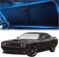 Windshield Sunshade for Dodge Challenger 2015-2023 – Upgraded Double-Layer Design, Mirror Cut-Out, Blocks 99% UV Rays, Thick & Durable, Easy-Fold Dodge Challenger Windshield Sun Shade