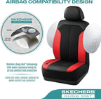 Skechers Car Seat Covers,GOGA Mat Oxford Cloth Seat Covers,Waterproof Car Seat Covers Front Seats,Automotive Universal Fit Seat Cover for Most Cars, Suvs, Trucks,Red