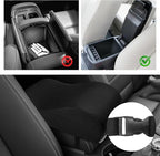Car Center Console Cover, 12.2"×6.3"×3.9" Soft Comfortable Memory Foam Armrest Cushion Pad, Universal Arm Rest Seat Box Pillow Protector for Most Vehicles, Car Accessories