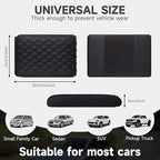 Center Console Cover, Arm Rest Cover, Memory Foam Microfiber Leather Car Armrest Cover Cushion with 2 Storage Bags, Universal Center Console Covers for Cars/Truck/Auto/SUV (Black)