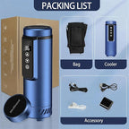 Insulin Cooler Travel Case Tsa Approved, USB Charger Diabetes Travel Case Medicine Organizer, 1-7 Pens Medication Cooler Refrigerated Medicine Box (Navy-without powerbank)