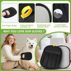 Pet Hair Remover Gloves for Dogs and Cats（3 Pcs， Pet Hair Removal Glove for Furniture, Car Interiors, Bedding & Clothing