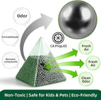 Activated Charcoal Odor Absorber 10 Pack (10 * 20g), Natural Air Purifying Bags, Refrigerator Deodorizer, Shoe & Closet Odor Eliminator, Reusable Non-Toxic Air Freshener for Home Car Basement