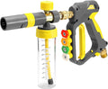 PWACCS Pressure Washer Small No-Dilution Foam Cannon Pro with Short Gun, Power Washer Soap Foam Gun with 4 Spray Nozzles for Car Wash