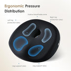 FLORICH Large Car Seat Cushion and Lumbar Support Pillow, Ergonomic Memory Foam Driving Seat Cushion for Back & Sciatica Pain Relief, Non-Slip Washable Seat Cushion for Car, Driver, Office-Black