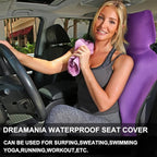 INFANZIA Premium Waterproof Seat Cover Towel Protector Neoprene Universal Fit, Upgraded 100% Washable & Removable Non-Slip Sweat Carseat Towel Covers, Perfect for Gym/Yoga/Workout（Purple,1PCS