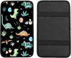 Car Armrest Box Pad,Cute Dinosaur Car Armrest Pad Car Armrest Cover Protector for Most Vehicle, SUV, Truck, Car