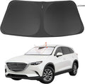 Windshield Sun Shade Custom Fit for 2016-2024 2025 2026 Mazda CX-9 CX9 Accessories Foldable Sunshade Sun Blocker Protect Car from Sun Rays & Heat Damage Keep Car Cooler