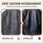 2-in-1 Leather Cleaner and Conditioner, Leather Furniture Cleaner and Conditioner, Car Interior Cleaner Kit, Leather Repair Care Restores Softness, for Couch, Jacket, Shoes, Car Seats (1pcs)