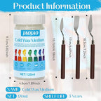 JAOJAO Cold Wax Medium, Watercolor Sealer Cold Wax Increases Consistency and Plasticity Avoid Pigment Discoloration Brightening for Oil Painting and Watercolor Sealing Easter Supplies, 120ml