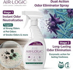Dual-Action Odor Eliminator Spray 32 Fl Oz, Plant-Based Instant Knockdown & Enzymatic Deodorizer for Home, Neutralizes 16 Odor Sources, Bleach-Free, Fabric & Surface Safe, Lavender Lemon