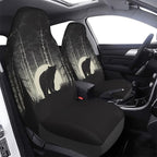 Delerain Car Seat Covers Set 2Pcs, Vintage Bear Animal Universal Front Car Seats Vehicle Enterior Protector Suitable Fits Most Car Auto SUV Sedan Truck