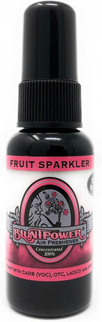 BluntPower (Fruit Sparkler, 1 Pack) Concentrated Air Freshener for Room and Car Spray - Oil-Based Diffuser Spray Bottle - Long-Lasting Bathroom Spray, Car Freshener, & Odor Eliminator Spray