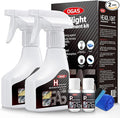 Headlight Restoration Kit with Ceramic Coating – Headlight Lens Cleaner to Remove Yellowing, Haze & Oxidation, Restore Headlight Clarity, Improve Night Visibility, Long-Lasting Protection-180ml