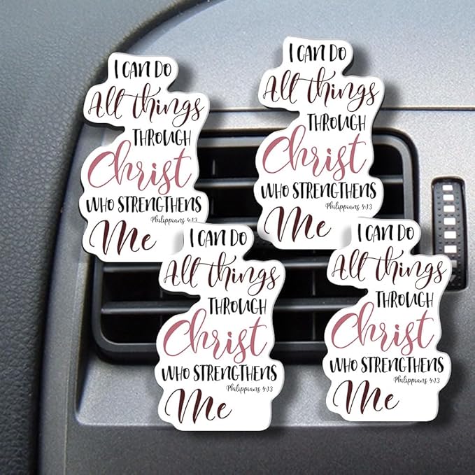 WIRESTER Set of 4 Fresh Scented Car Air Freshener Vent Clip, Decorative Accessories, Interior Decoration for Cars - Dogs, Cats, Animal