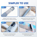 2025 New Pet Hair Remover, 4 in 1 Pet Hair Removal Tool for Couch Carpet Furniture, Multifunctional Double Sided Dogs Cats Hair Removal Brush, Reusable Cleaning Brush for Window (3 Pc)