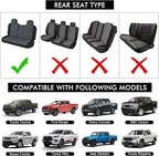 sportuli Dog Car Seat Cover Replce for Toyota Tacoma/Ford Ranger/Chevy Colorado, 600D Oxford Cloth Heavy Duty Waterproof Non Slip Pet Truck Back Bench Seat Cover, Fit for All Mid-Size Trucks