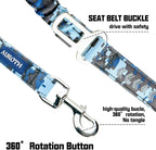 AUROTH Heavy Duty Dog Leash - Bungee, No Pull for Shock Absorption, Blue Camo, 6FT, 2 Padded Handles