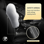 Fit for Santa Cruz Seat Covers Compatible with Hyundai Santa Cruz 2022-2026 - Waterproof Breathable Leather Automotive Seat Cushions Protector,Airbag Compatible,Only 2 front seat covers(Black)