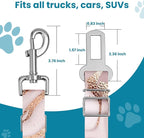 Adjustable pet cat and Dog car seat Belt，The Lanyard is Flexible and Adjustable from 20 to 33 inches(Golden Marble)