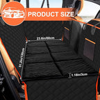 Car Backseat Dog Mat, Comfortable Non-Slip Cushion Suitable for Travel Dog Bed and Pet Home Sofa Blanket, Custom Mat for Car Backseat Extender and Seat Cover (Black 51.2 x 23.6in)