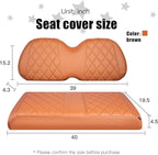 NOKINS Golf Cart Diamond Seat Covers Kit, Fit for Club Car Precedent OEM Standard Front Seat Cushion, Golf Cart Vinyl Seat Cover, No Nails Required