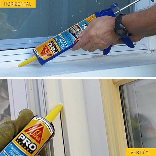 Sika Sikaflex - White - Construction sealant (White) - All-Purpose Polyurethane sealant - for All Types of Joints 1/2" or Smaller - 10.1 fl oz (Pack of 2)