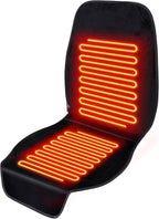 Seat Covers Black Crystal Fleece, 48 x 21 Inch, Extra Large Seat Cushion Luxury Crystal Fleece Anti-Slip Design