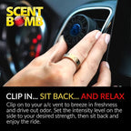 Scent Bomb Car Air Freshener Vent Clip – Long-Lasting Fragrance, Easy Clip-On Design for Freshness On-the-Go, Ideal for Cars, Trucks & SUVs – Keeps Your Vehicle Smelling Fresh (Hawaiian Blue, 3 Pack)