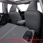 coverdream Custom Fit Seat Covers for Toyota RAV4 Adventure,TRD Off - Road 2024 2023 2022 2021 2020 2019,Full Coverage Polyester Seat Protector (Gray,Full Set)