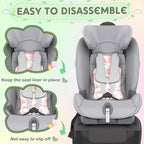 Pinkunn Gel Car Seat Baby Cooling Pad for Summer Breathable Stroller Cooler Pad Multifunctional Carseat Cooling Mat for Baby Child Dining Chair Safety Seat Stroller(Pink,Flower)