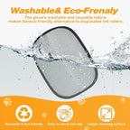 Pet Hair Removal Glove for Cats Dogs, Washable Reusable Animal Fur Removal Tool, Hair Retention Powerful Cat Grooming Gloves for Couch, Furniture, Carpet, Car Seat, Ease of Use
