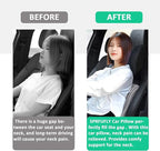 Super Soft Car Headrest Pillow, 100% Memory Foam Car Neck Pillow with Adjustable Strap & Breathable Removable Cover, Ergonomic Design - Travel Pillow Car Pillow for Neck/Back Pain Relief(Black, 1PC)