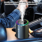 Mist Ultrasonic Humidifier Car Fragrance Diffuser Sure Here's A Product Title for Listing Air Freshener with Colorful Light Rechargeable Auto Gardenia