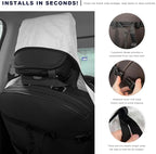 Waterproof Car Seat Cover, Premium Terry Cloth Sweat Towel Front Seat Protector, Washable Non-Slip Automotive Bucket Seats Covers, Ideal for Post Gym Workout Running Swimming (White)