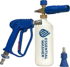 ESSENTIAL WASHER Short Pressure Washer Gun Swivel with Pressure Washer Foam Cannon Kit | Comes with Quick Connects and Nozzle Guard Tip