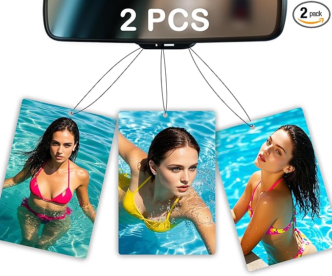 2 PCS Custom Air Fresheners with Picture,Personalized Double Sided Photo Air Freshener for Car with Scents Freshener, Customized Face Air Freshener Car Wardrobe Bathroom Hanging Ornaments