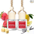 Hanging Car Air Freshener, Long Lasting Scent, Cute Air Fresheners for Women, 2 Pack Non-Toxic Essential Oil Diffuser, Made in USA