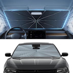 Autorder Windshield Sun Shade Umbrella for 2011-2023 Dodge Charger Accessories,Upgraded Ice Crystal Material,Easy Setup Umbrella Sunshade for Car Windshield,100% Sun Blocking