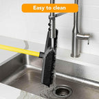FURemover Sweep Pet Hair Rubber Broom with Carpet Rake and Squeegee, Ideal for Tile, Carpet and Hardwood, Disassembles for Easy Storage