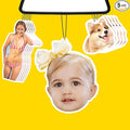 5PCS Custom Air Freshener for Car Bulk.Personalized Double Sided Photo Car Air Fresheners.Personalizado Car Air Freshener With Picture Text Logo(5PCS-CUT)