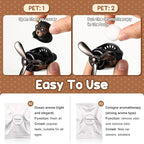 2 Pcs Car Air Freshener Cute Car Diffuser Cartoon Outlet Fan Air Diffuser for Car Vent Perfume Automotive Decoration(Panda, Bear)