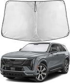 EcoNour Windshield Sunshade Compatible for Cadillac Escalade 2021-2024 2025 2026, Sun Visor for Front Windshield & Window Sun Shade Cover, UV Heat Blocker & Protector, Car Accessories