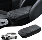 Autorder Center Console Cover for 2018-2024 BMW X3/BMW X4 2019-2025, Accessories Armrest Cushion Cover Nappa Leather Middle Console Covers X3 Console Cushion Pad Anti-Scratch