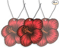 Fresh Fresheners Cute Funny and Aesthetic Car Air Fresheners 4-pack Scented With Premium Oils (Hibiscus Flower)