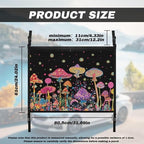 Car Roof Storage Bag Colorful Mushroom Print Hanging Car Storage Bag Multi-Purpose Car Bag Storage Box Organizer Pouch Pocket One-Size-Fits Car Travel Accessories