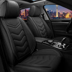 CTDS Car Seat Covers for Jeep Grand Cherokee L 2021-2026, Stylish Sport Seat Cover, Premium Nappa Leather Car Seat Cover. Automobile Seat Covers Sets.(Standard 2 Seats/Pure Black)