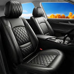 Fit Integra Car Seat Covers for Acura Integra 2023-2026 - Premium Leather, Waterproof, All-Weather, Airbag Compatible, Breathable, Seat Protectors, Only 2 Front seat Covers, Black